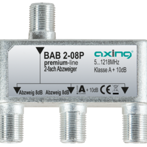 BAB 2-08P 2-way tap | 8 dB | 5…1218 MHz | housing design 01