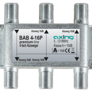 BAB 4-16P 4-way tap | 16 dB | 5…1218 MHz | housing design 01