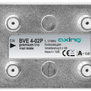 BVE 4-02P 4-way splitter | 5…1218 MHz | housing design 02