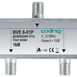 BVE 6-01P 6-way splitter | 5…1218 MHz | housing design 01