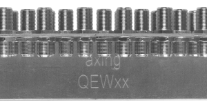 QEW 25-50 Earthing angle | 25-way, three-rowed