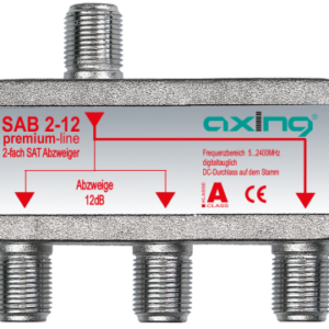 SAB 2-12 2-way SAT tap | 12 dB | 5…2400 MHz