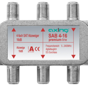 SAB 4-16 4-way SAT tap | 16 dB | 5…2400 MHz
