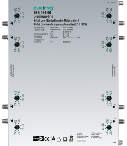 SES 984-06 Single cable multiswitch II (SCR) | 9 in 8 × 4 | premium-line