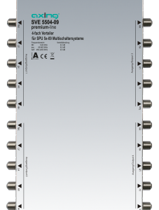 SVE 5504-09 4-way SAT splitter | 5 in 5 | premium-line