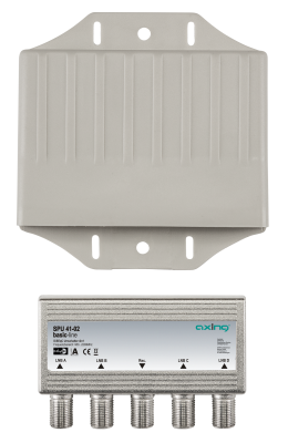 SPU 41-02 Interruttore DiSEqC 4×1 – 4 Ingressi E 1 Uscita Per Impianti Multifeed, Impermeabile Per Esterni