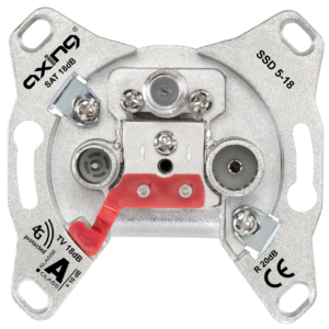 SSD 5-18 SAT loop-through outlet 18 dB | 5…2200 MHz | CATV | SAT