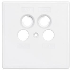 SZU 2-04 Cover plate | TV/R/SAT/SAT | single piece