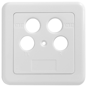 SZU 2-14 Cover plate | TV/R/DATA/DATA | two-parts